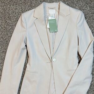 H&M Light Beige Recycled Blend Blazer (NWT) XS